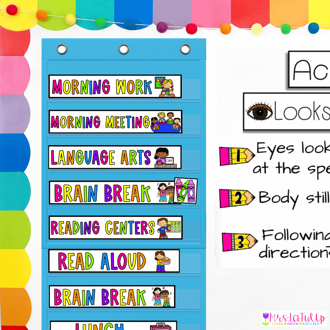 visual schedule in classroom example with visual schedule clip art