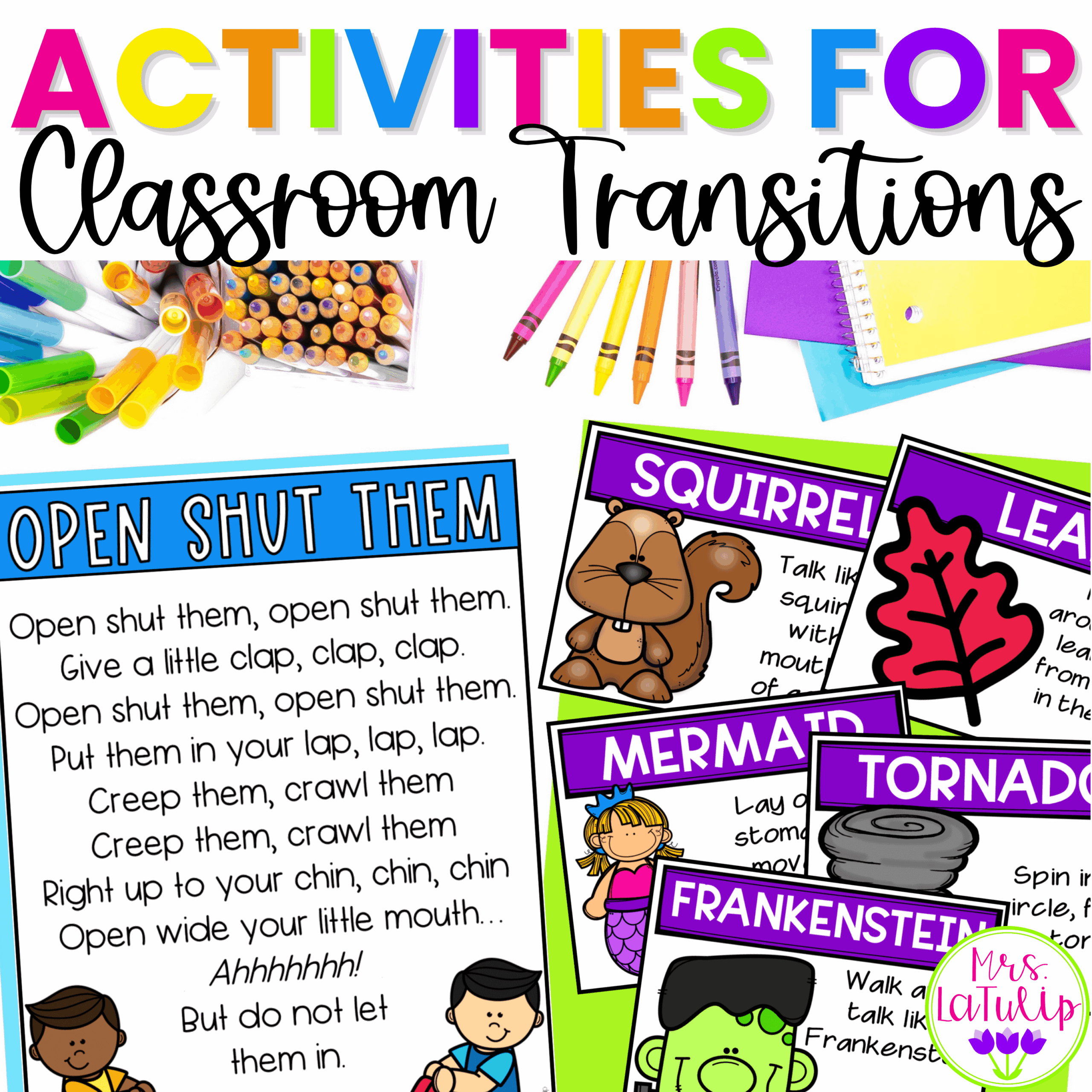 5 Simple Activities for classroom transitions
