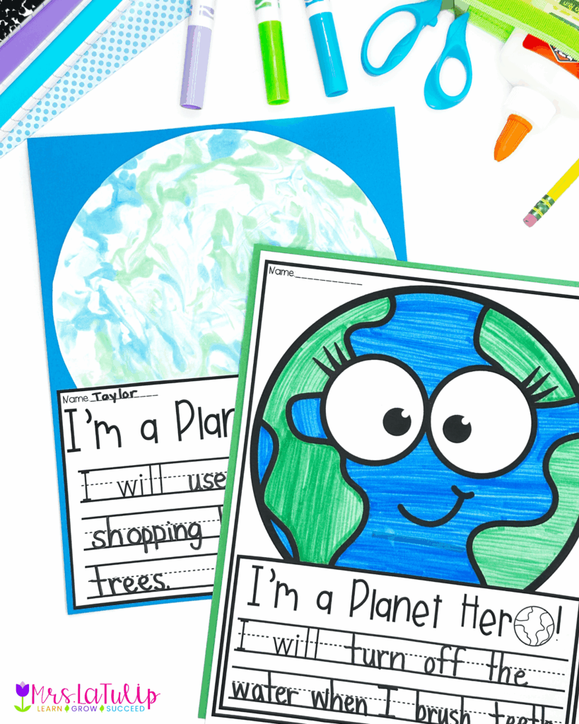 Earth Day writing prompts kindergarten